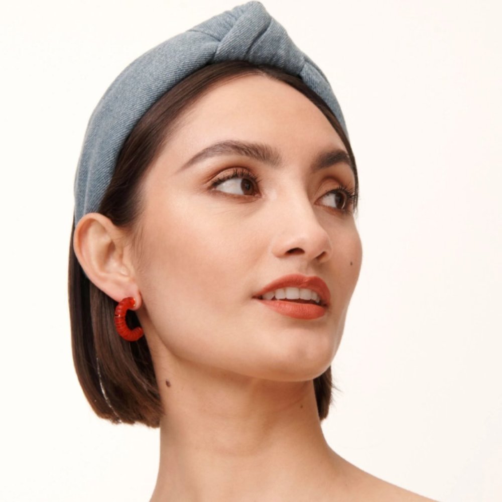 Lele Sadoughi Light Denim Headband